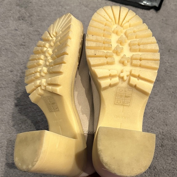 Dolce Vita Tan Chunky Heeled Ankle Boots - Picture 4 of 4